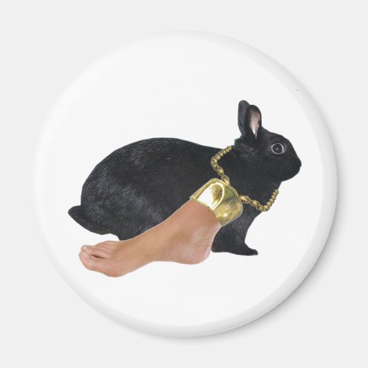 Glücklicher Menschenfuß Magnet (Vorne)