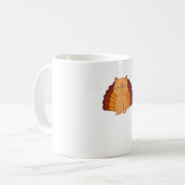 GLÜCKLICHER MEOW GEGEBEN Funny Turkey Cat Kaffeetasse (Vorderseite Links)