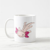 Glücklicher mexikanischer Axolotl Kaffeetasse (Links)