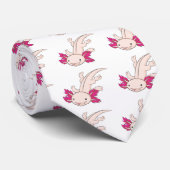 Glücklicher mexikanischer Axolotl Krawatte (Gerollt)