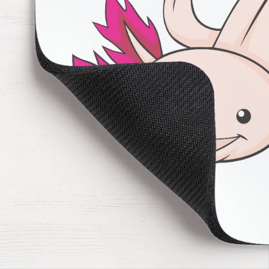 Glücklicher mexikanischer Axolotl Mousepad (Ecke)