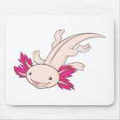 Glücklicher mexikanischer Axolotl Mousepad (Vorne)