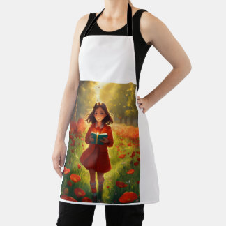 glücklicher Moment mit Schürze