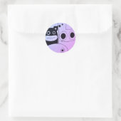 GLÜCKLICHER MONSTER ANPASSBARE Aufkleber (Tasche)