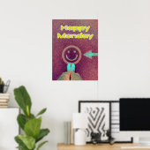 Glücklicher Montag Lustig Poster (Heimbüro)