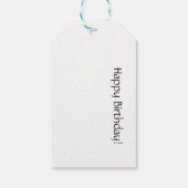 Glücklicher Mops am Strand individuell anpassbar Geschenkanhänger (Rückseite)