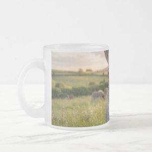 Glücklicher Morgen Esel Mattglastasse