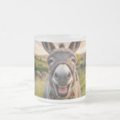 Glücklicher Morgen Esel Mattglastasse (Mittel)