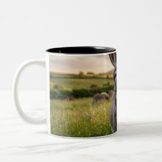 Glücklicher Morgen Esel Zweifarbige Tasse