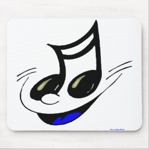 Glücklicher Musik-Schlüssel Mousepad