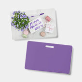 GLÜCKLICHER MUTTER-TAG AUSWEIS (Vorder- & Rückseite)