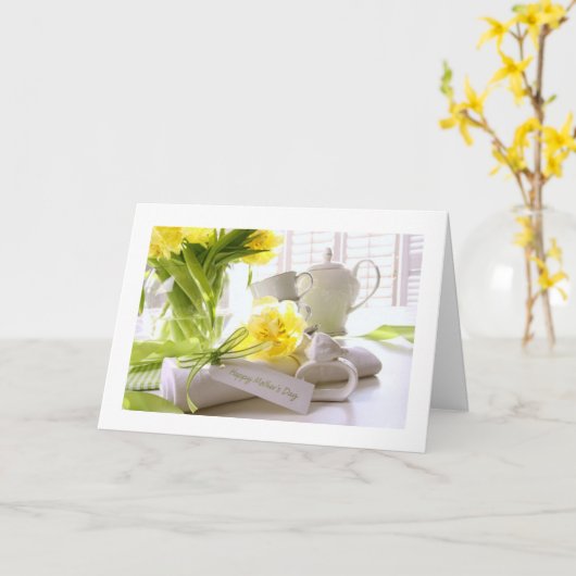 GLÜCKLICHER MUTTER-TAG (FÜR JEDEN) KARTE (Gelbe Blume)