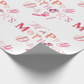 GLÜCKLICHER MUTTER-TAG GESCHENKPAPIER (Ecke)