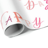 GLÜCKLICHER MUTTER-TAG GESCHENKPAPIER (Rolleneckpunkt)