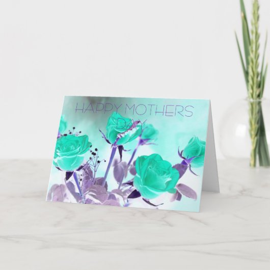 GLÜCKLICHER MUTTER-TAG KARTE (Vorderseite)