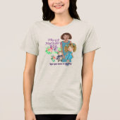 GLÜCKLICHER MUTTER-TAG & Kinder Tri-Blend Shirt (Vorderseite)