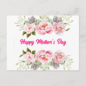 GLÜCKLICHER MUTTER-TAG POSTKARTE (Vorderseite)