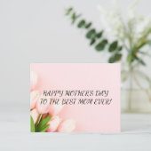 GLÜCKLICHER MUTTER-TAG-POSTKARTE, HÜBSCHE ROSE POSTKARTE (Stehend Vorderseite)