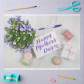 GLÜCKLICHER MUTTER-TAG SEIDENPAPIER (Basteln)