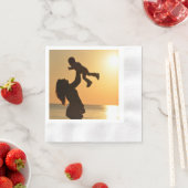 GLÜCKLICHER MUTTER-TAG SERVIETTE (Beispiel)