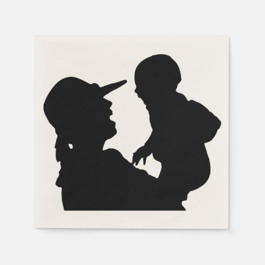 GLÜCKLICHER MUTTER-TAG SERVIETTE (Vorderseite)