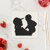 GLÜCKLICHER MUTTER-TAG SERVIETTE (Beispiel)