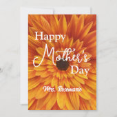 GLÜCKLICHER MUTTER-TAG-SONNENBLÜTER EINLADUNG (Vorderseite)