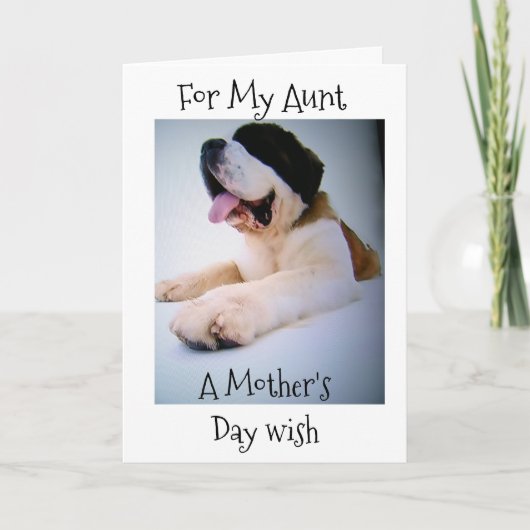 GLÜCKLICHER MUTTER-TAG **TAGESKARTE** MUTTER FEIERTAGSKARTE (Vorderseite)