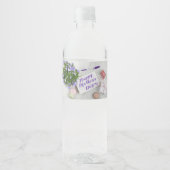GLÜCKLICHER MUTTER-TAG WASSERFLASCHENETIKETT (Vorderseite)