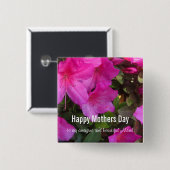 Glücklicher Mutter-Tagesknopf Button (Vorne & Hinten)