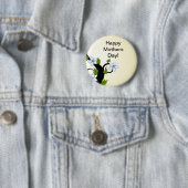 Glücklicher Mutter-Tagesknopf Button (Beispiel)