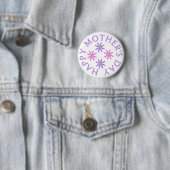 Glücklicher Mutter-Tagesknopf Button (Beispiel)