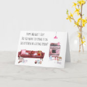 Glücklicher Muttertag 2021 Quarantine Bleibe Zuhau Karte (Gelbe Blume)