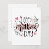 Glücklicher Muttertag 2025 Niedlicher Blumenkohl f Begleitkarte (Vorne/Hinten)