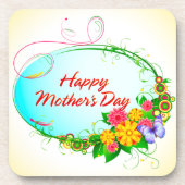 Glücklicher Muttertag 6 Untersetzer (Vorderseite)