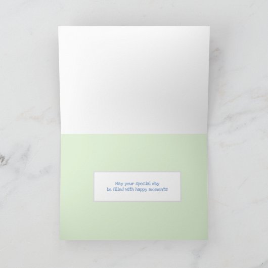 Glücklicher Muttertag anpassbar Karte (Innenseite)