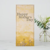 Glücklicher Muttertag auf der Vintagen Blume Wiese (Stehend Vorderseite)