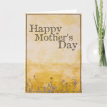 Glücklicher Muttertag auf der Vintagen Blume Wiese