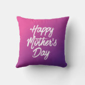 Glücklicher Muttertag auf Platz-Kissen Kissen (Rückseite)