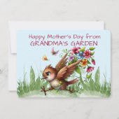 Glücklicher Muttertag aus GRANDMA'S GARDEN Feiertagskarte (Vorderseite)