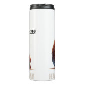 Glücklicher Muttertag: Bärenumarmung Thermosbecher (Rückseite)