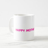 Glücklicher Muttertag Becher Kaffeetasse (Vorderseite Links)