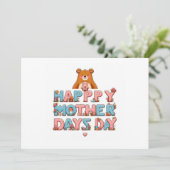 Glücklicher Muttertag - Begrüßung von Postkarten (Stehend Vorderseite)