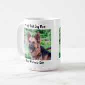 Glücklicher Muttertag - Beste Mama für Hunde - Lil Kaffeetasse (Vorderseite Links)