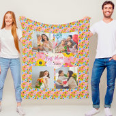 Glücklicher Muttertag, beste Mama je Fleecedecke