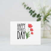 Glücklicher Muttertag Blumen Postkarte (Stehend Vorderseite)