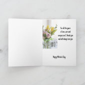 Glücklicher Muttertag Danke und Liebe Sie Karte (Innenseite)