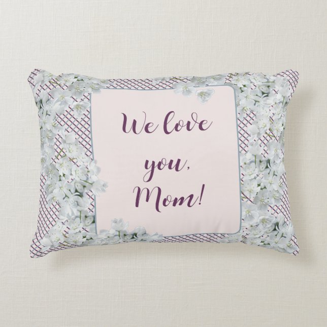 Glücklicher Muttertag Dekokissen (Vorderseite)