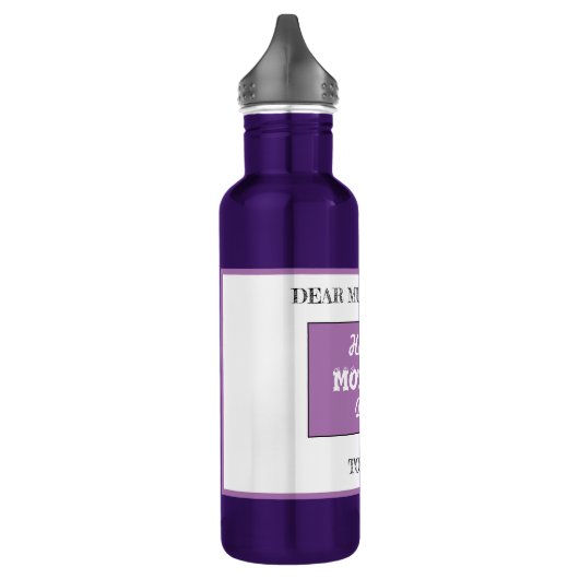 Glücklicher Muttertag Edelstahlflasche (Links)