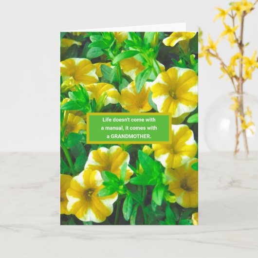 GLÜCKLICHER MUTTERTAG/ERWACHSENE TOCHTER ZU MUTTER KARTE (Gelbe Blume)